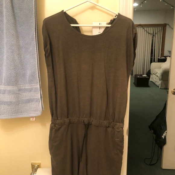 Triple Five Soul Olive Green Jumpsuit - Picture 2 of 3